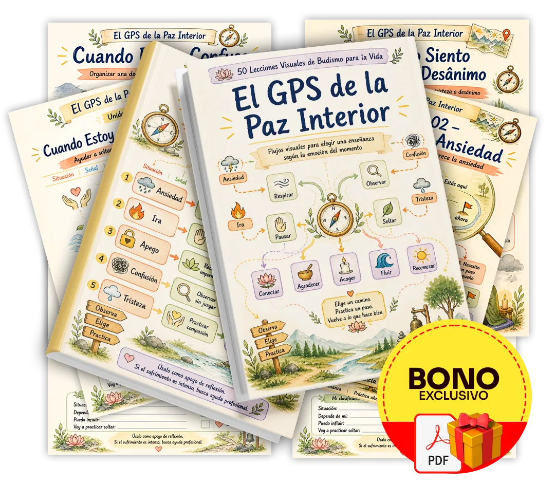 Mockup del bono El GPS de la Paz Interior